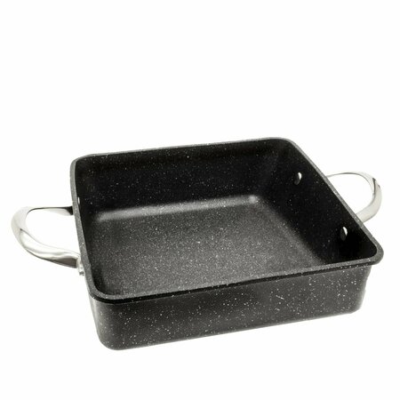 THE ROCK BY STARFRIT 9-In. x 9-In. x 2-In. Oven/Bakeware Dish with Riveted Stainless Steel Handles 060734-003-0000